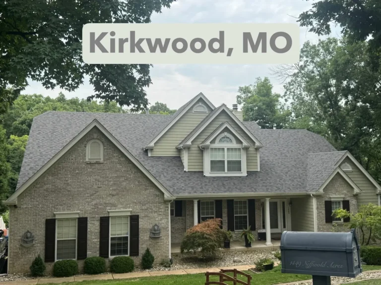 New roof replacement on a Kirkwood, MO home